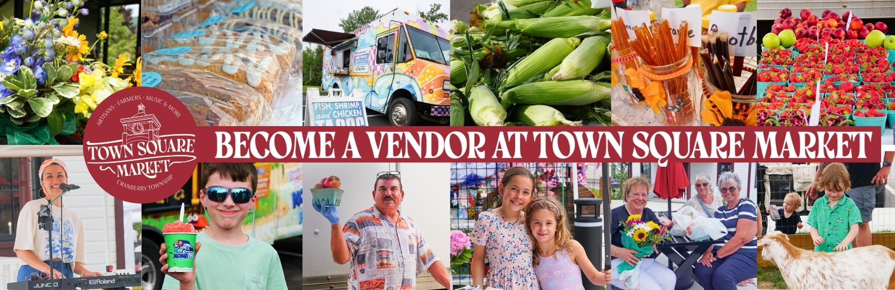 Cranberry Town Square Market homepage banner