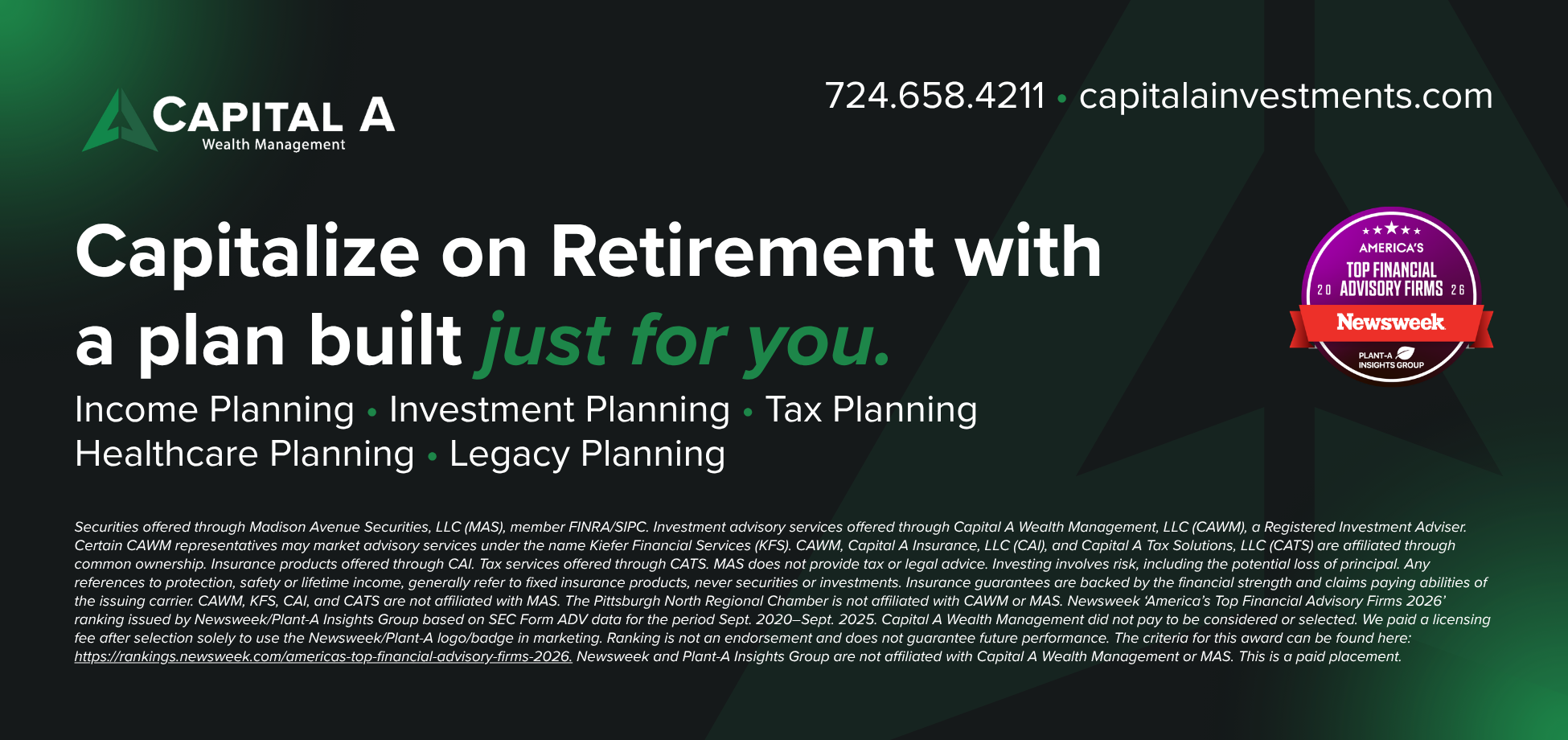 Capitalize on Retirement with a plan built just for you | Capital A Wealth Management